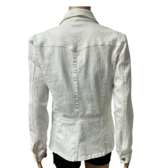 Liz Claiborne EC - Off-White Denim Jacket - Picture 5 of 5
